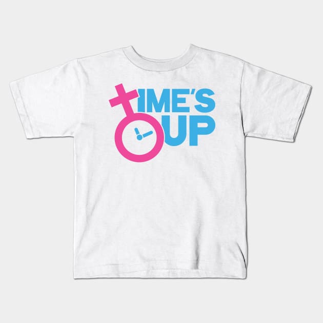 Time's Up Hashtag Tee for Women's Rights T-Shirt Kids T-Shirt by AbigailAdams